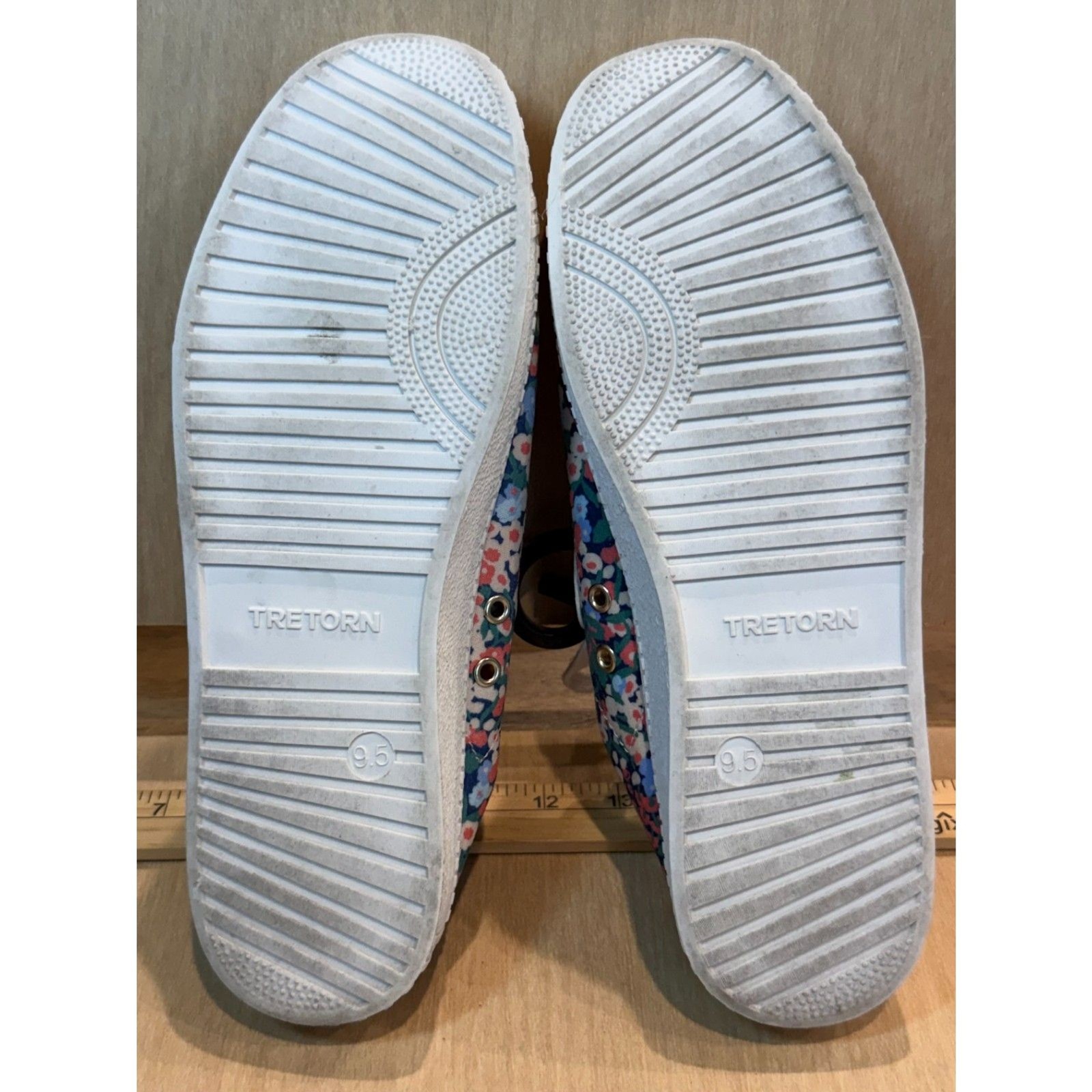 Tretorn Easy Nylite Floral Sneaker Mules Canvas Slip On Shoes Size 9.5 M
