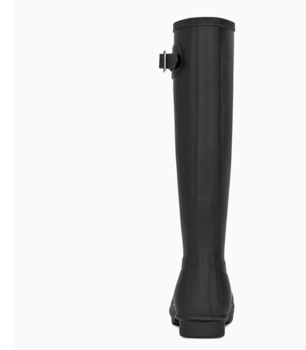 Hunter Women’s Original Tall Waterproof Pull On Rain Boots Black Size 8