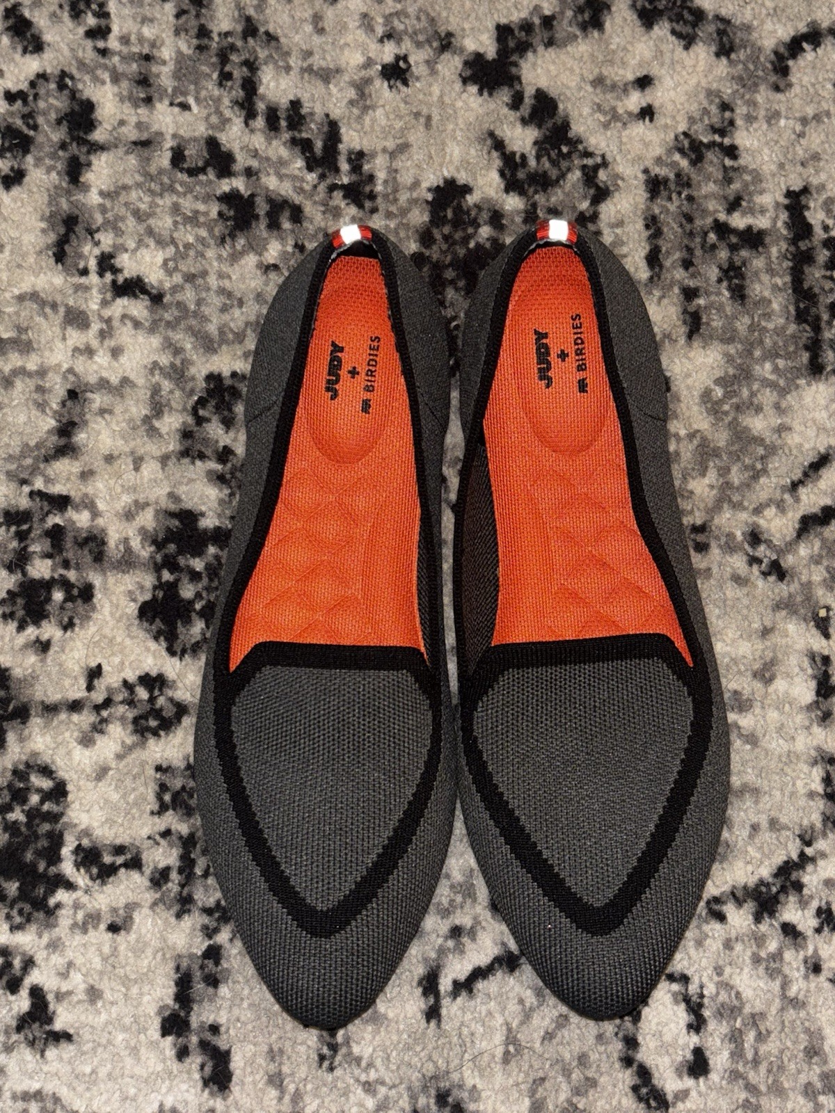 Judy + Birdies The Blackbird Heather Gray Knit Fabric Loafer Women’s Size 8.5