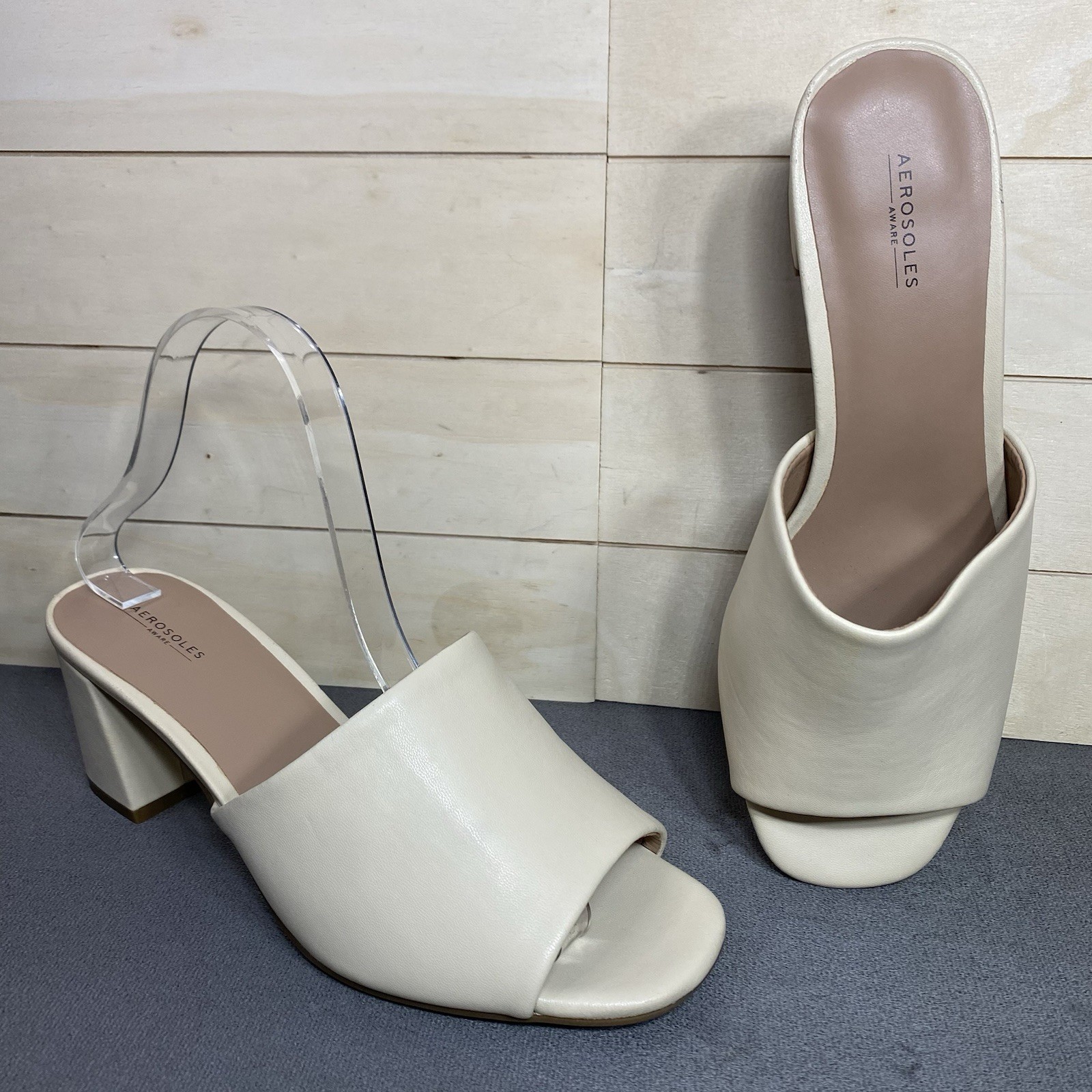 Aerosoles Aware Entree Pumps Heels Cream Women’s Size 8 M Shoes
