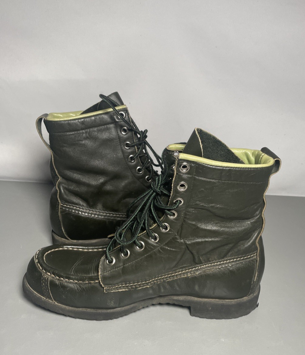 VTG Browning Sportsman Green Leather Hiking Hunting Engineer Boots Women’s 8 C