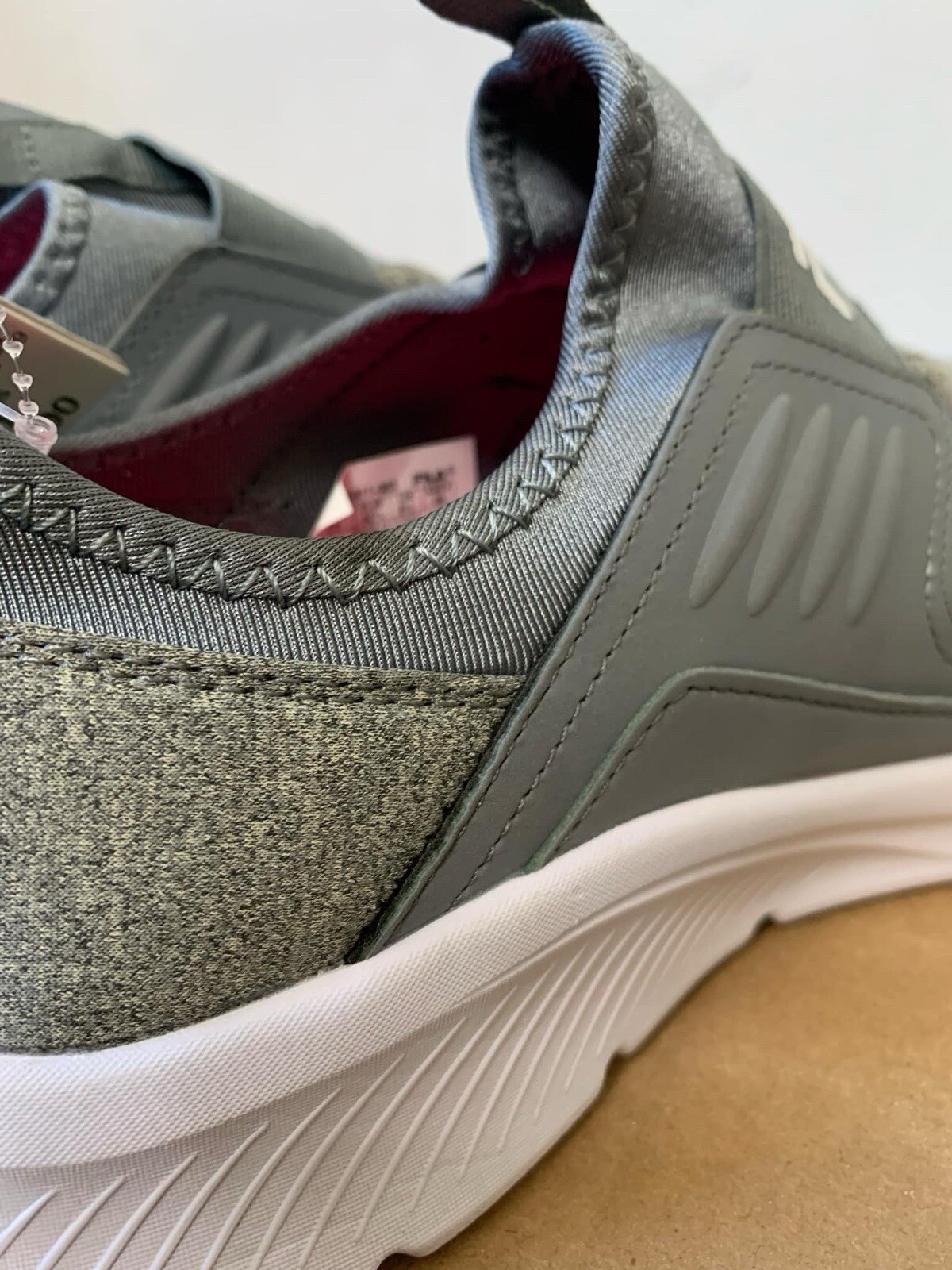 FILA Accolade Evo Air Mesh Slip-On Sneaker Heather Gray/White