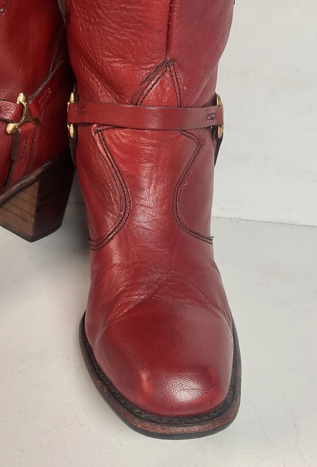 Vintage Wrangler Tall Western Harness Boots | USA Made | Women’s 7 M