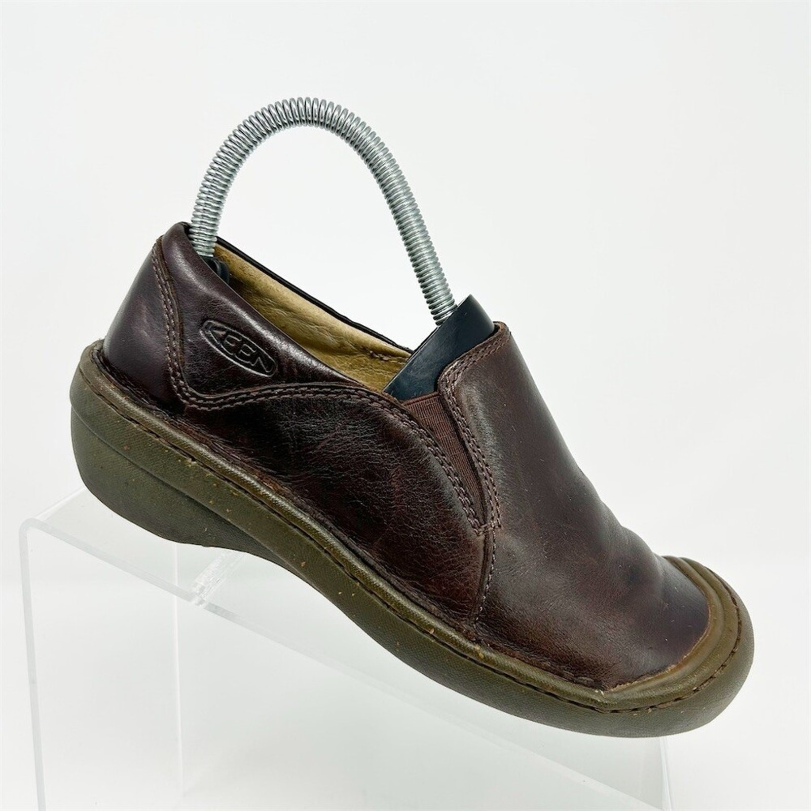 Keen Clara Women’s Slip-On Clog Mule Shoes Brown Comfort Casual Workwear Size 6