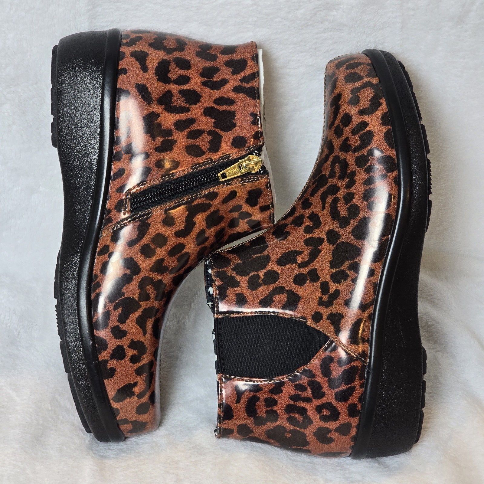 Alegria Climatease Womens Boot Leopard Size US 6-6.5 EU 36 NEW W/O Box