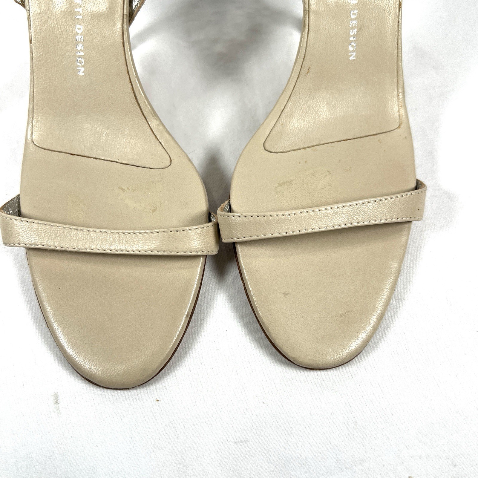 Giuseppe Zanotti Leather Slingback Stiletto Heels Italy Minimalist EU 36 US 6
