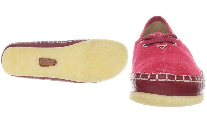 Clarks Womens Clarks Originals Faraway Beach 61597-Red, 61596-Navy