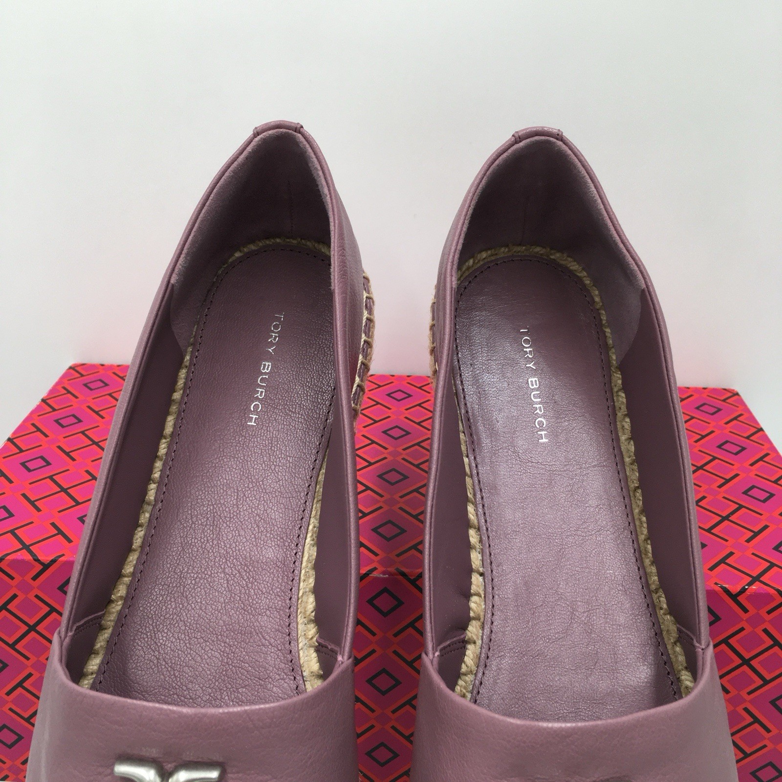 TORY BURCH – ELEANOR – Cipria- Goat Leather Women’s Espadrille Size 5 M