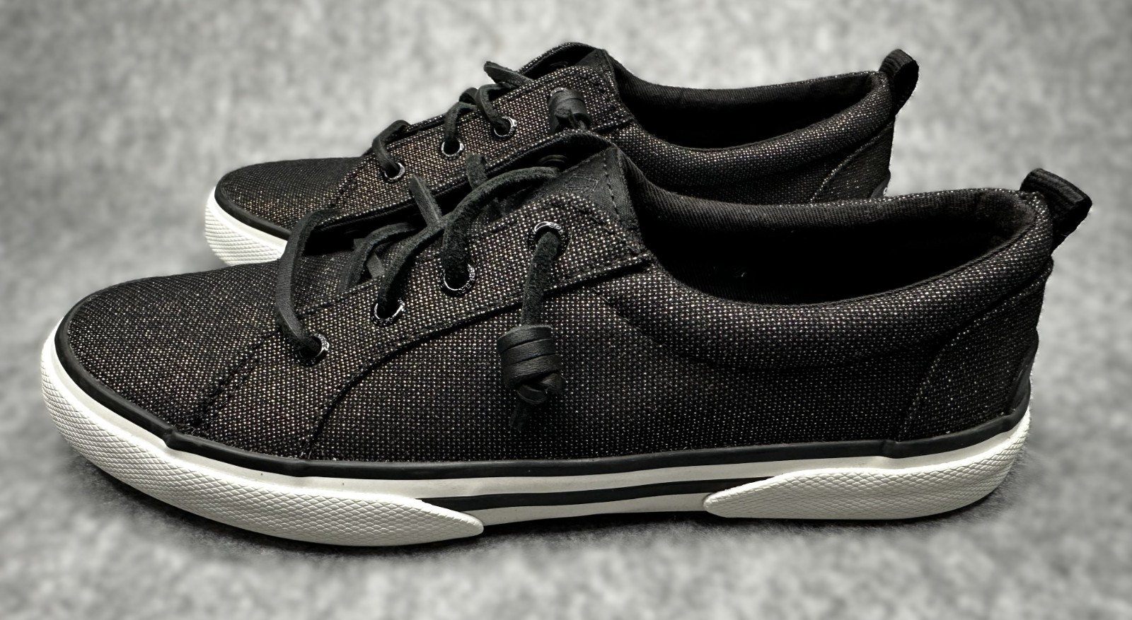 Sperry Top-Sider Pier Wave Slip-On Sneakers Women’s Size USA 7 Black Iridescent