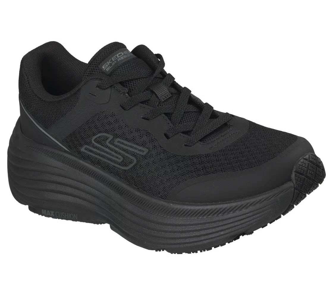 Skechers Shoes Women’s Work Max Cushioning Slip Resistant Black Comfort 108367