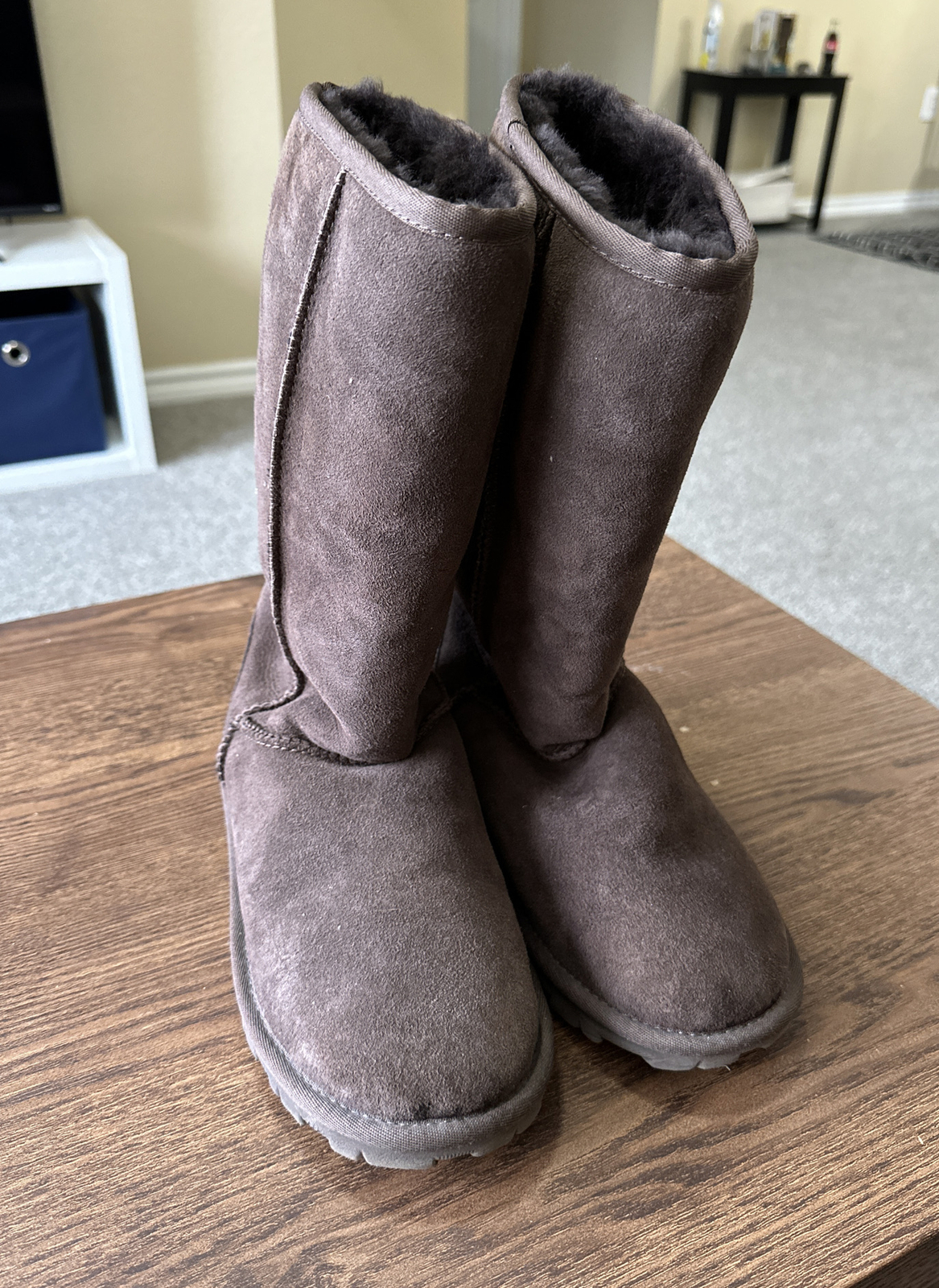 UGG Women’s Boot Essential Tall Classic 5845 Size 7 Gray EUR 38 UK 5.5 Sheepskin