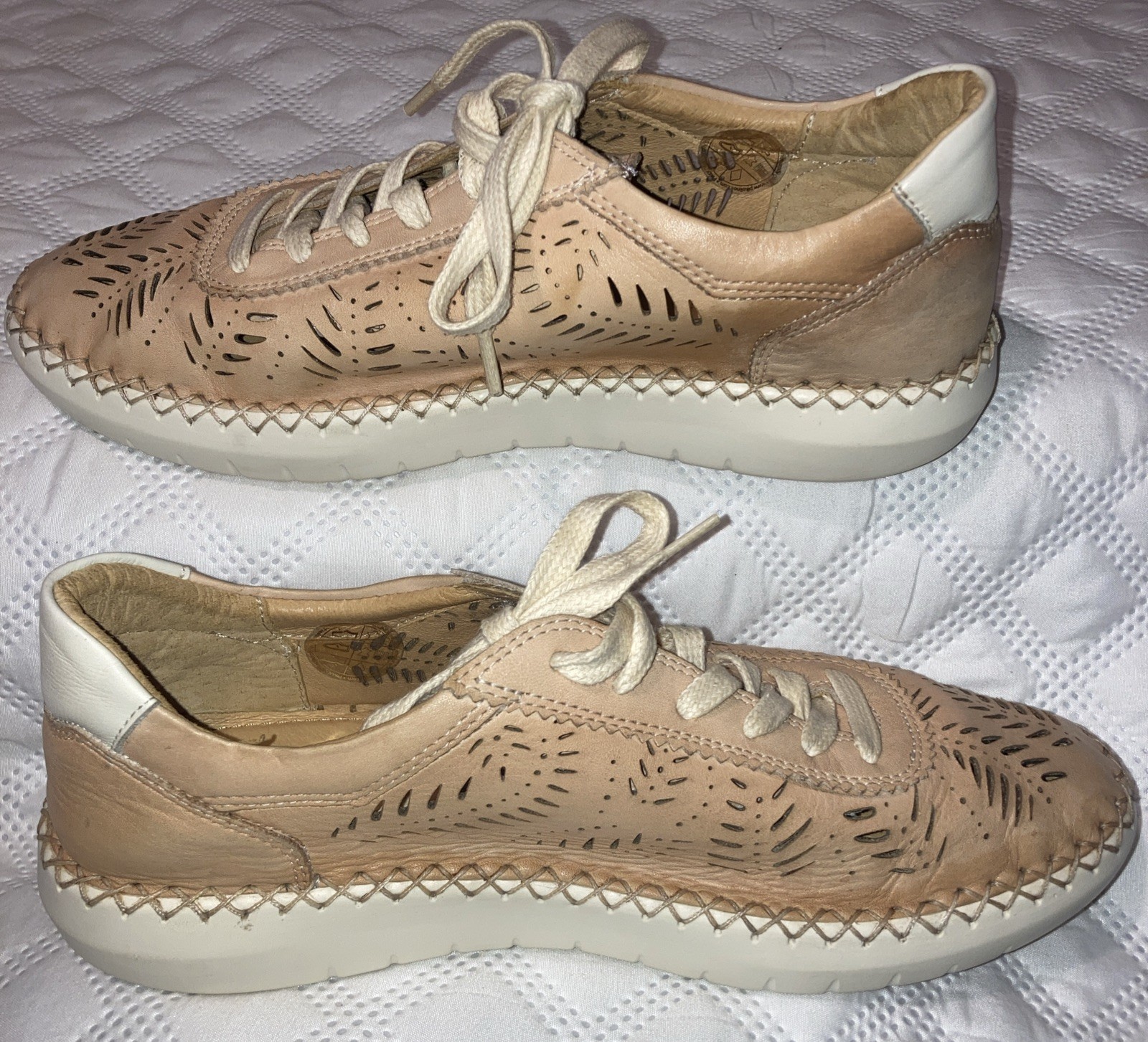 Pikolinos Women’s Mesina Genuine Leather Sneakers Size EU 40, US 9-9.5 ‼️READ