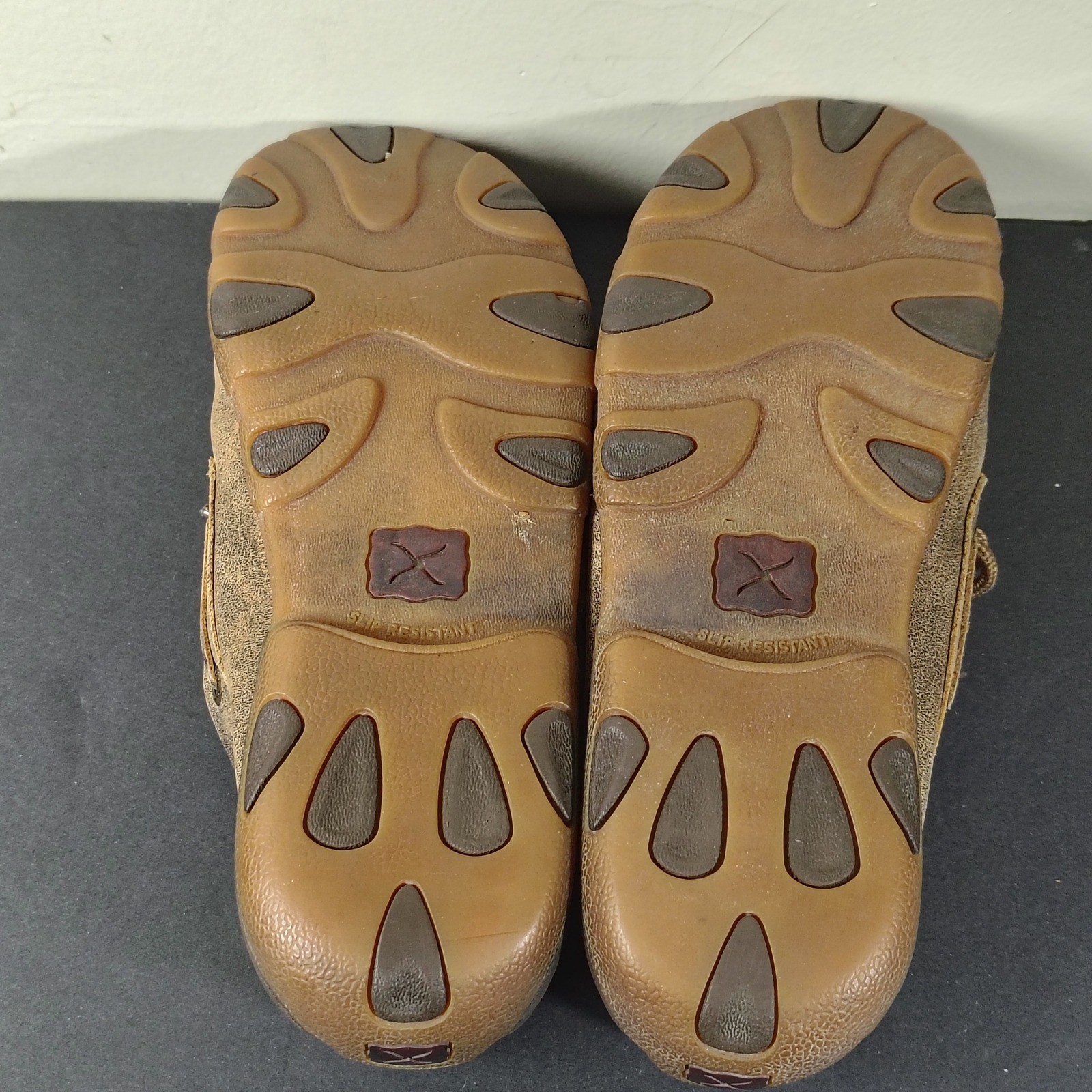 Twisted X Driving Mocs Women 8 Brown Leather Snakeskin WDM0069 Western Loafers