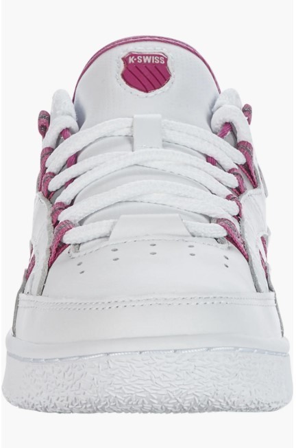 NIB K-Swiss Slamm 99 CC Sneaker Women Genuine Leather White/Raspberry