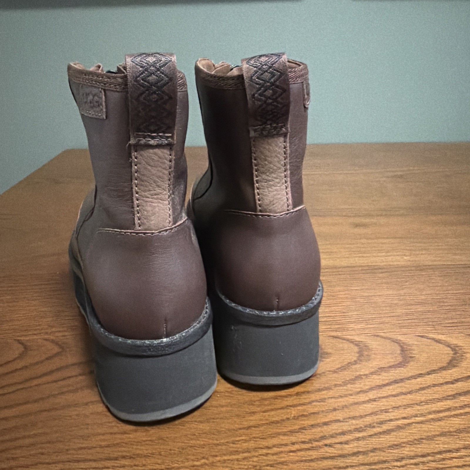 UGG Women’s Cityfun Zip Water-Resistant Platform Bootie in Burnt Cedar, Size 8