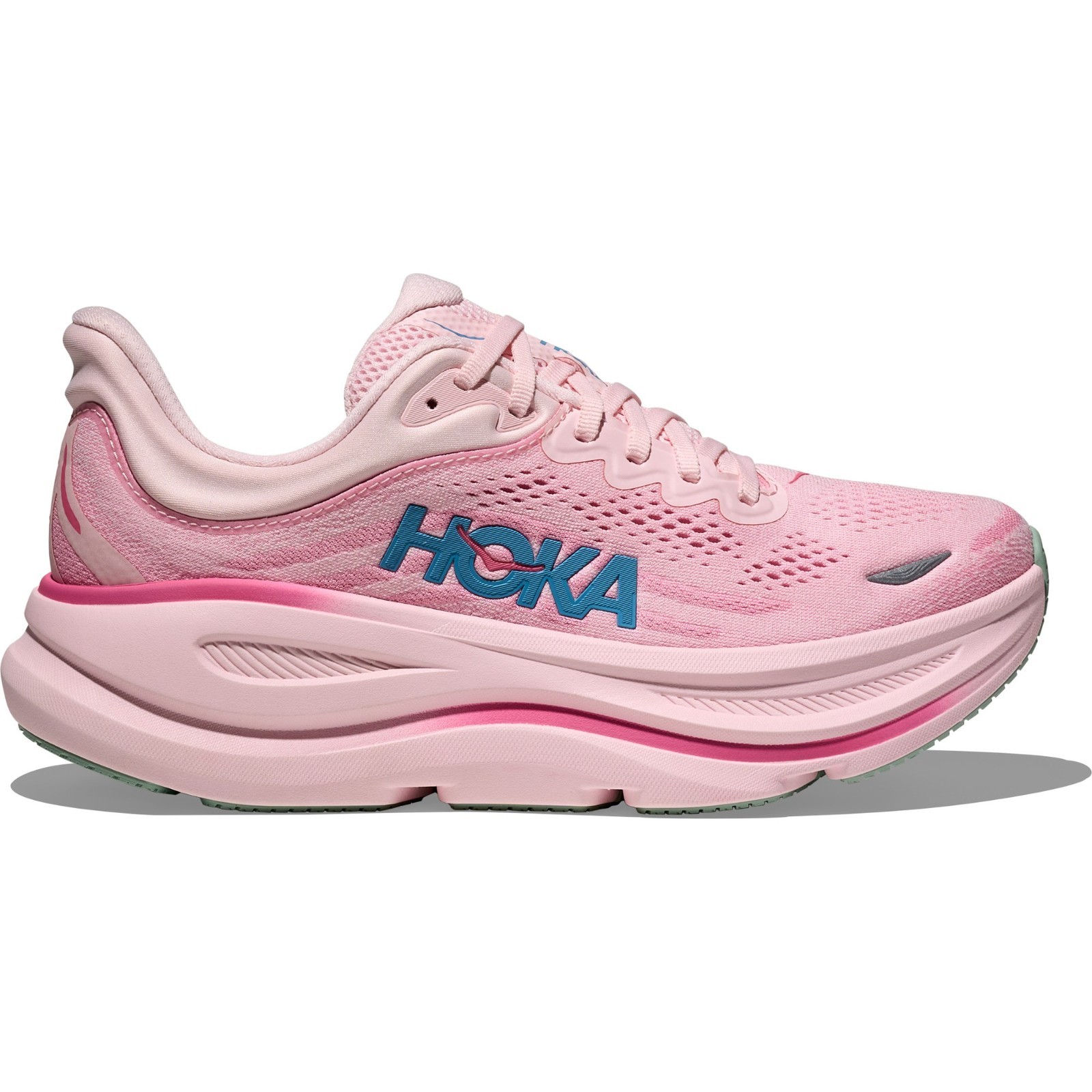 HOKA Bondi 9 Road-Running Shoes – Women’s, Color: Rose Tea/Petal, New.