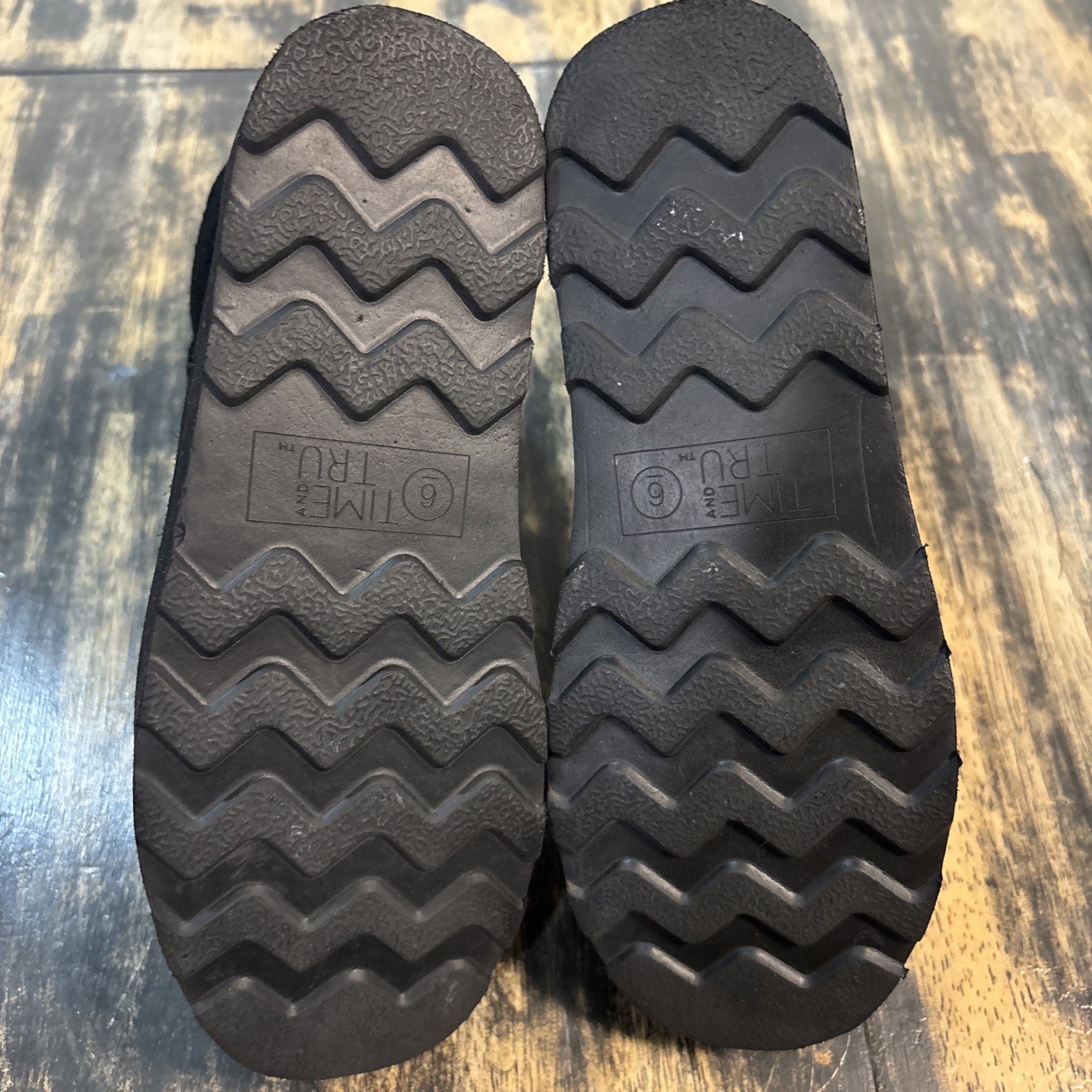 Women Time and Tru Ankle Boots with Platform Sole Size 6