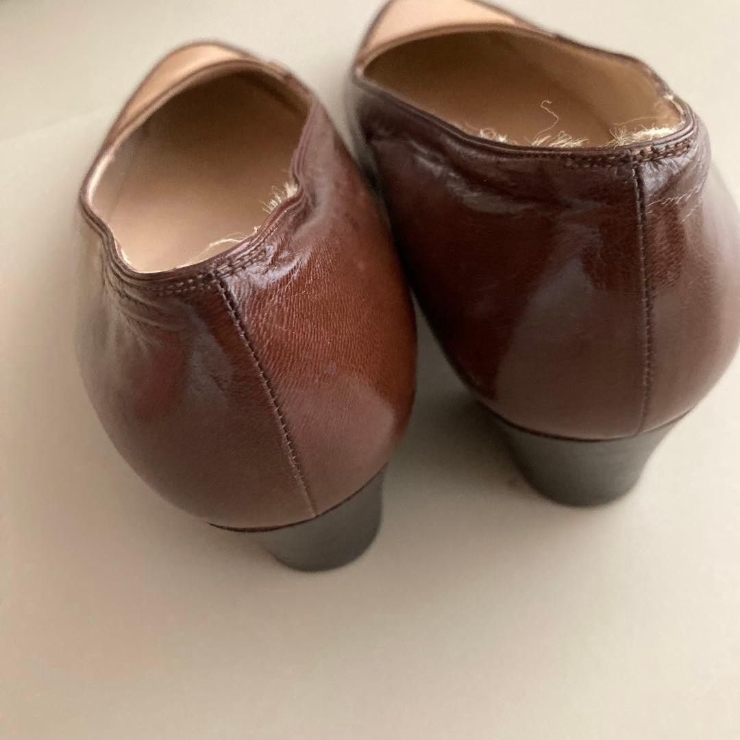 CHANEL vintage Women’s pumps size 5 Brown and beige Retro Couture Charm France