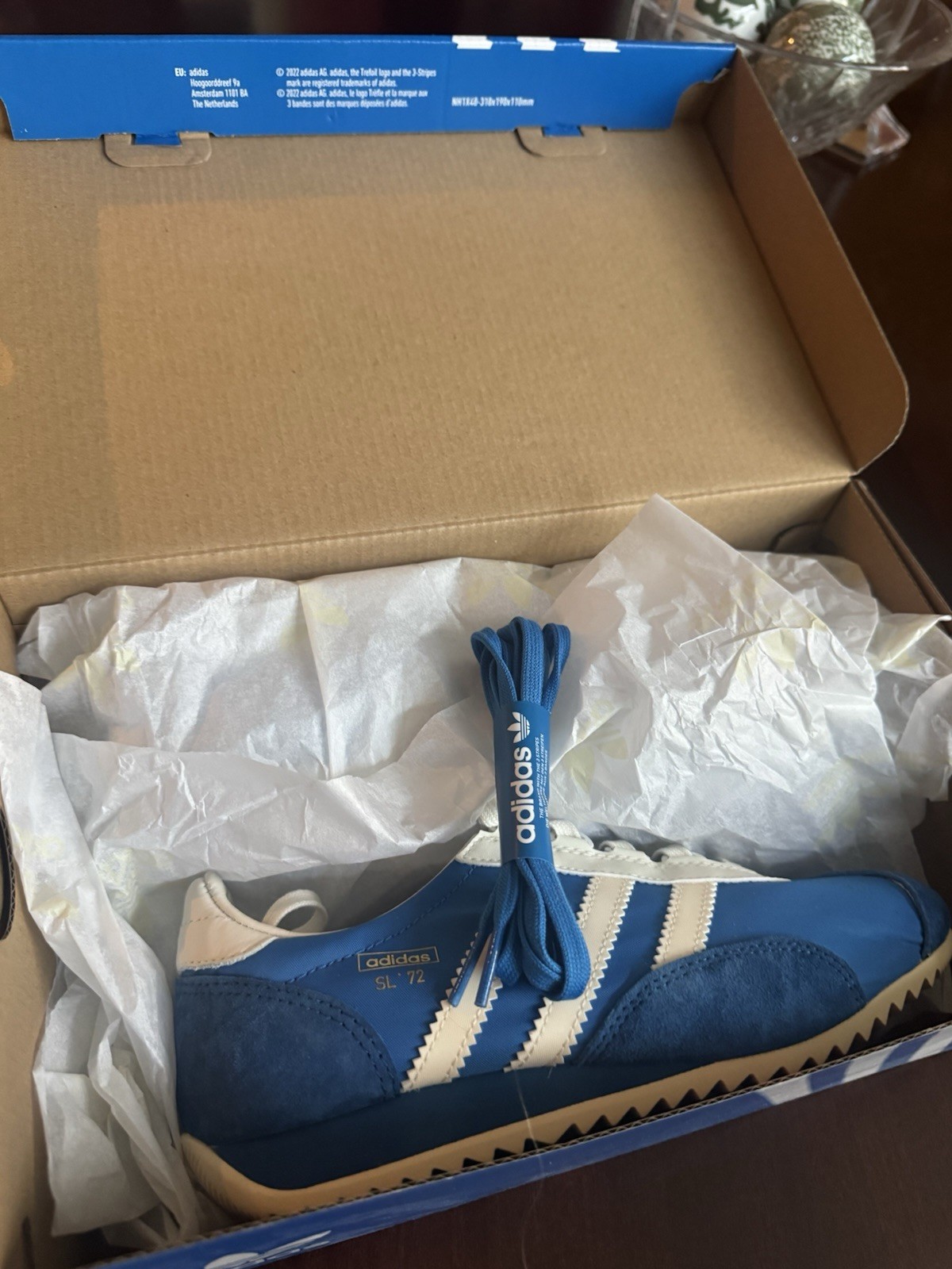 adidas Classic running shoes women OG SL 72 PT 6.5 New Blue