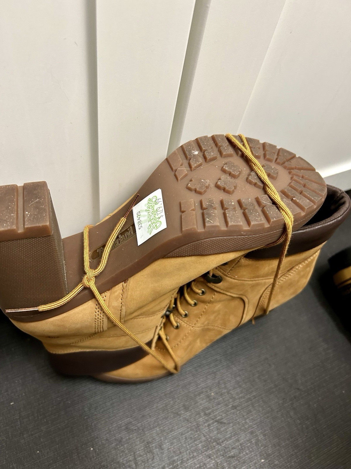 NEW Timberland Women’s Tan/Brown Leather Ankle Bootie Lace-Up Rubber Sole
