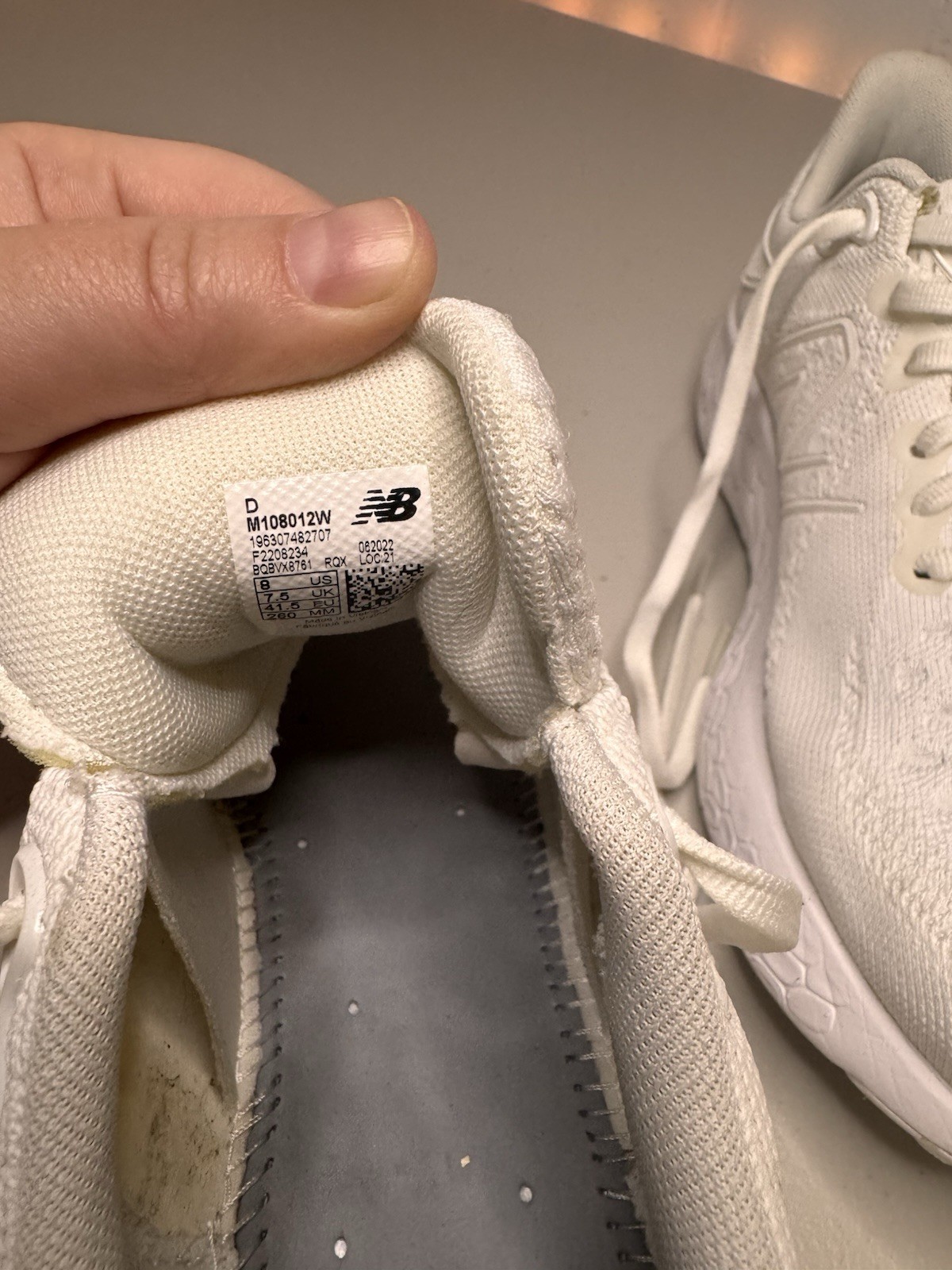 New Balance Fresh Foam X 1080 v12 White Running Shoes Women’s US 8 EU 41.5