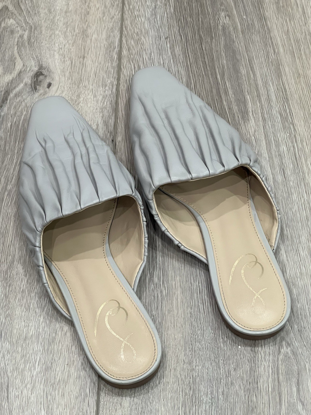 Sam Edelman Cecilia Mule Size 7.5M Flats Women’s Shoes Slip-On Gray Casual