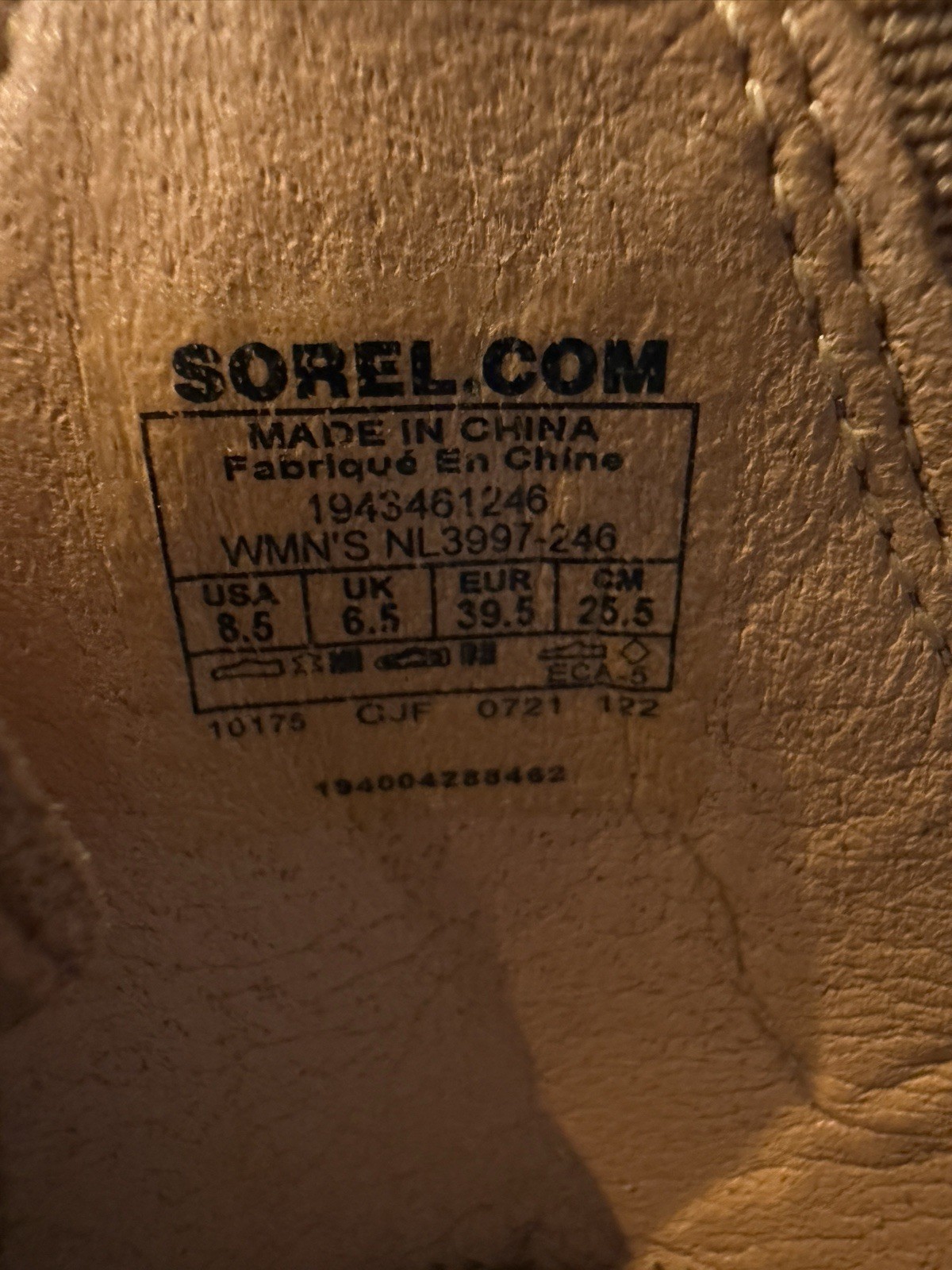 SOREL Cameron Flatform Sandals Womens 8.5 Taupe Tan Leather Ankle Strap NL3997