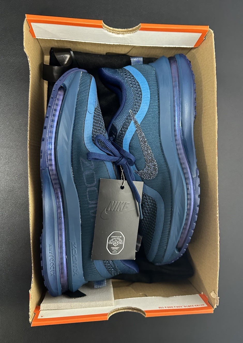 Nike Pegasus Premium Swarovski® Crystals Blue IM7384 499 Women’s Size 8, No Lid