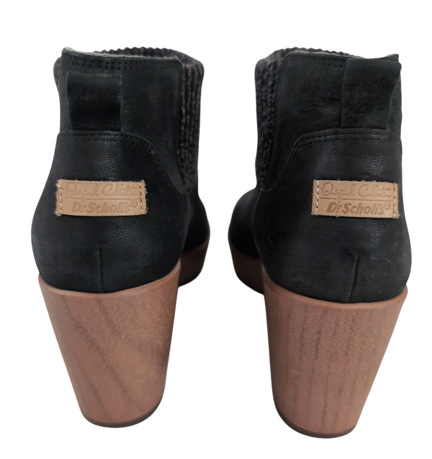 Dr Scholls Preston Platform Wedge Bootie Women 6.5 Black Y2K Grunge Indie Sleaze