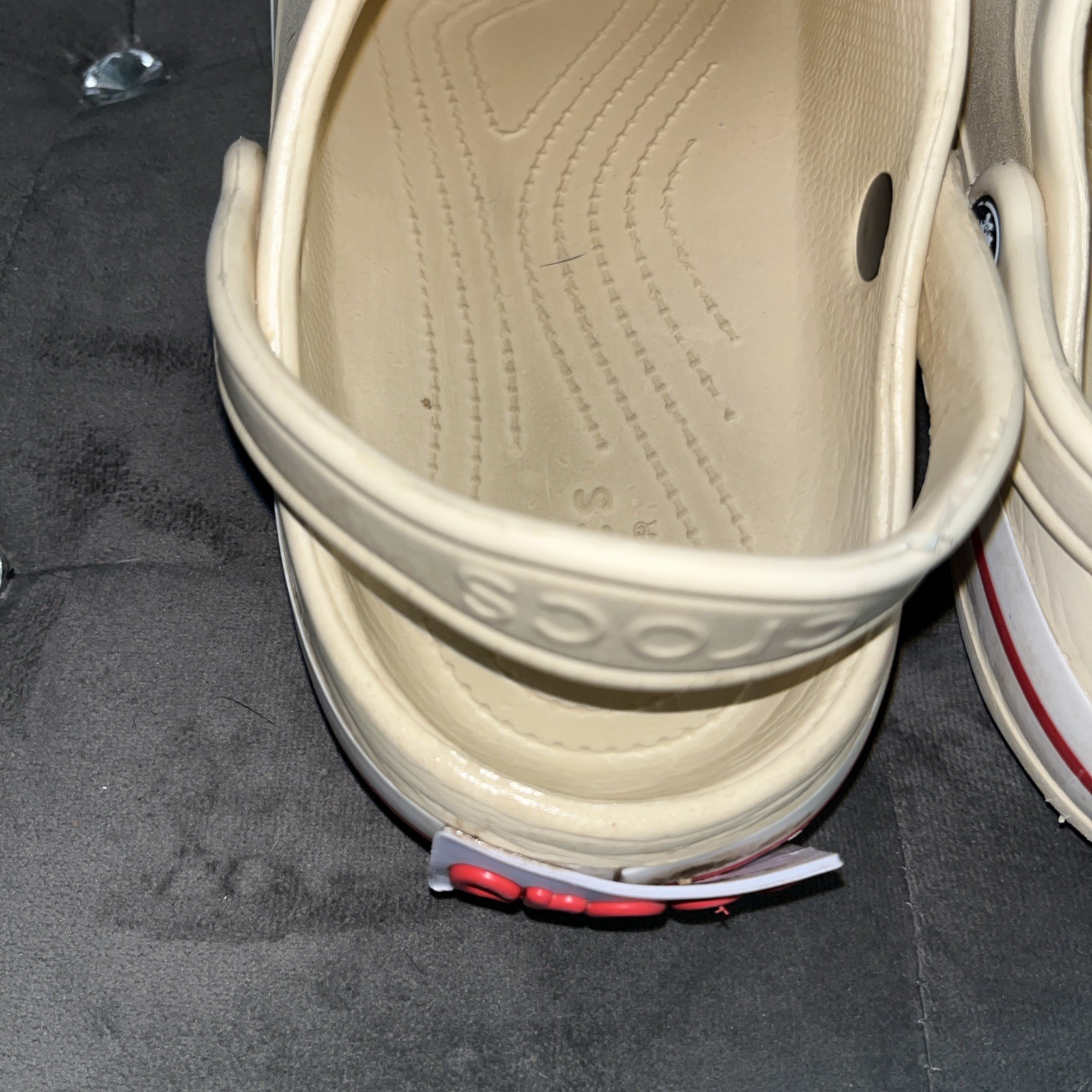 Crocs Size-7 Women’s/ Men’s Size-5 Bayaband Clog Sandal -Bone Color