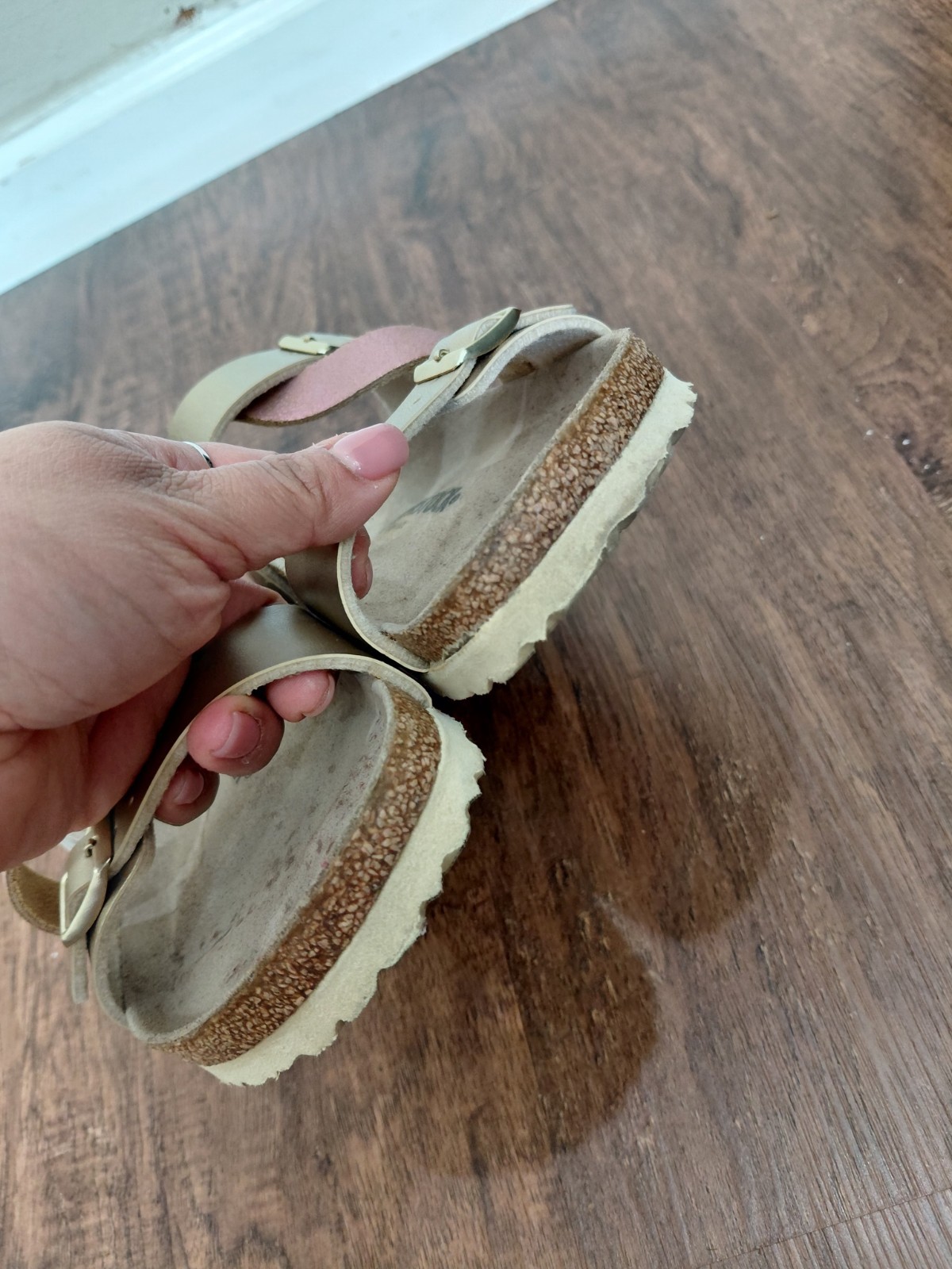 Birkenstock Salina 2 Toned Gold /Rose Sandals Women Size 39EU 8US Narrow