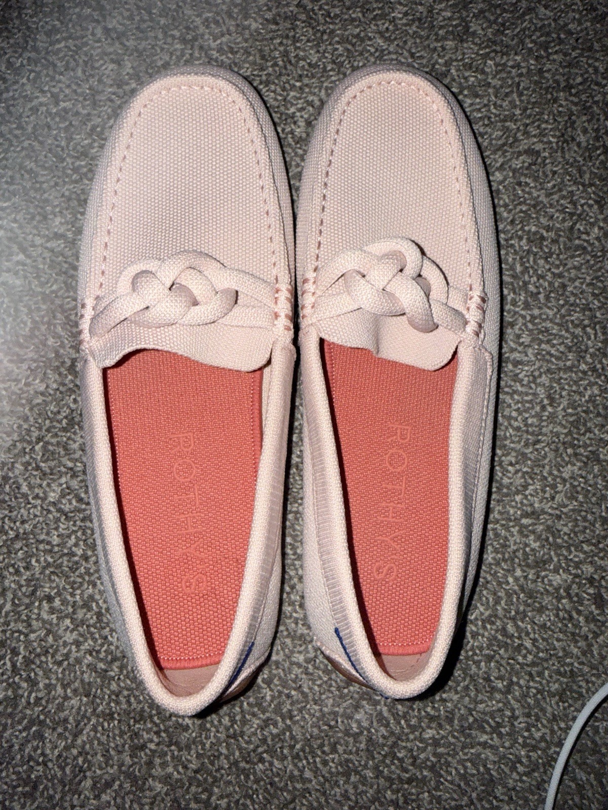 Rothy’s The Braid Driver Loafer Slip-On Shoes- Light Pink, Women’s Size 10