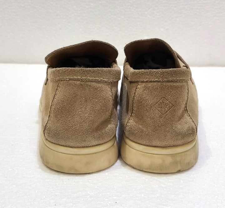 Loro Piana Beige Suede Summer Charms Walk Loafers Size EU 37 US 6.5