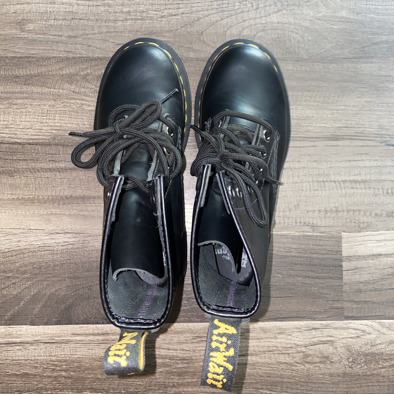 Dr. Martens Pascal 1460 Nappa Black Leather Boots Size 5 Men 7 Women