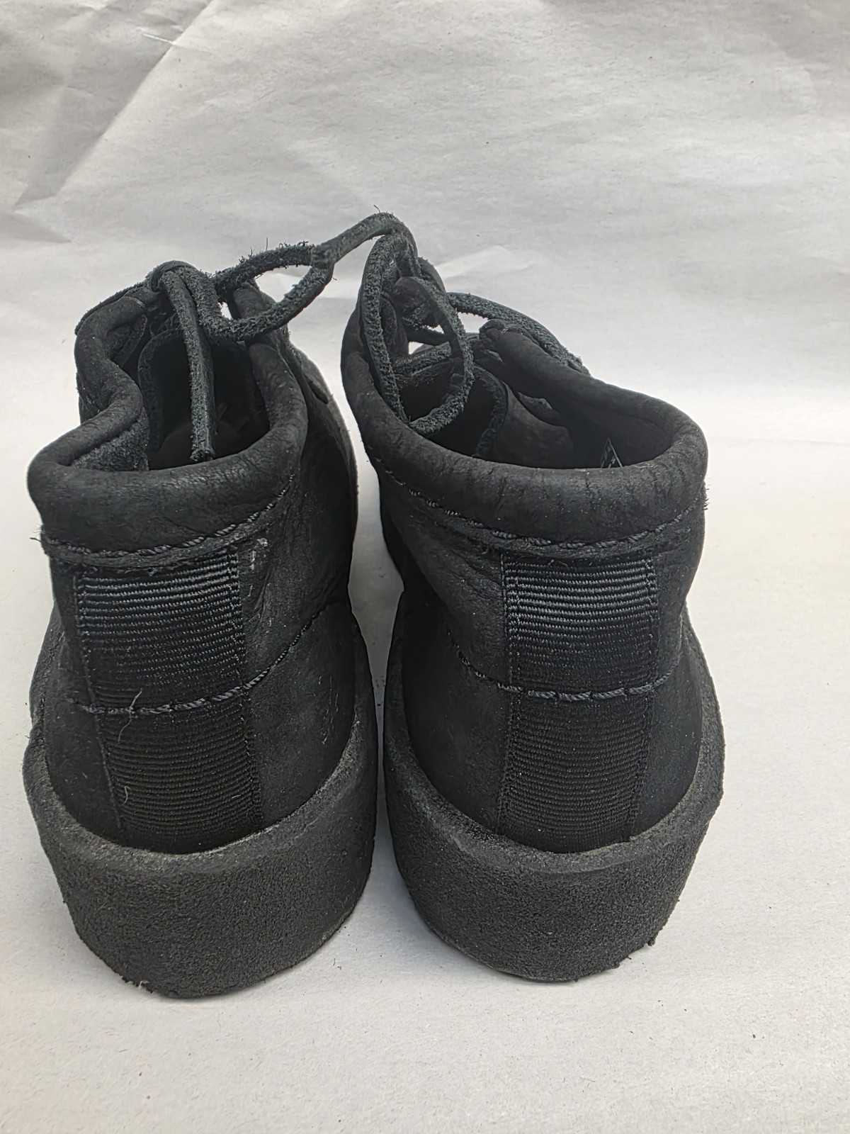 Clarks (Sz 6 M) Wallabee Cup Boot Ankle Womens Black Boots
