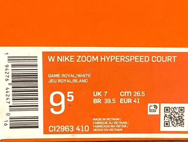 NEW Nike CI2963-410 Zoom Hyperspeed Court Blue Volleyball Shoes Women’s US 9.5