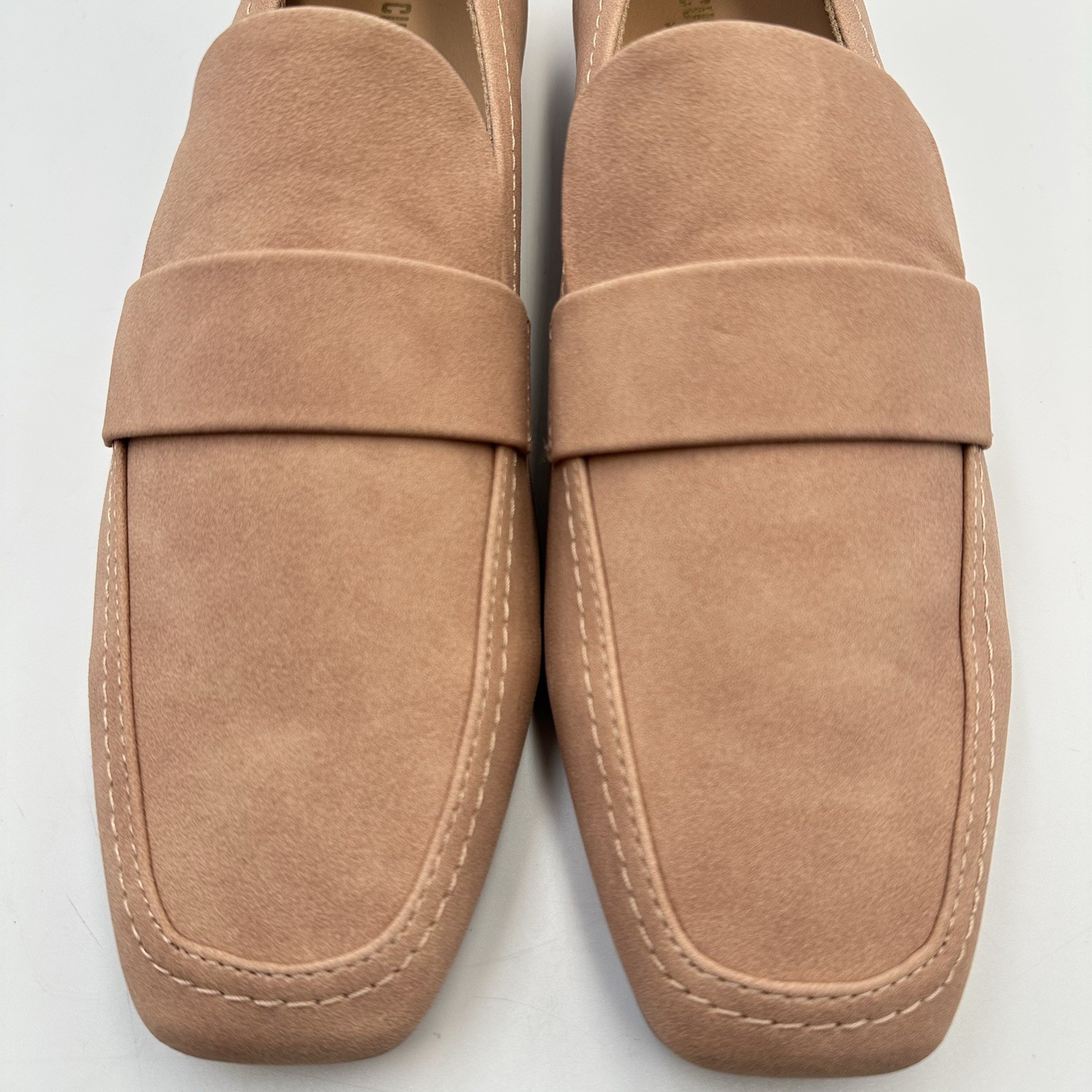 Cushionaire Gramercy Mauve Tan Womens 9M Loafer Flat Slip On Vegan Suede