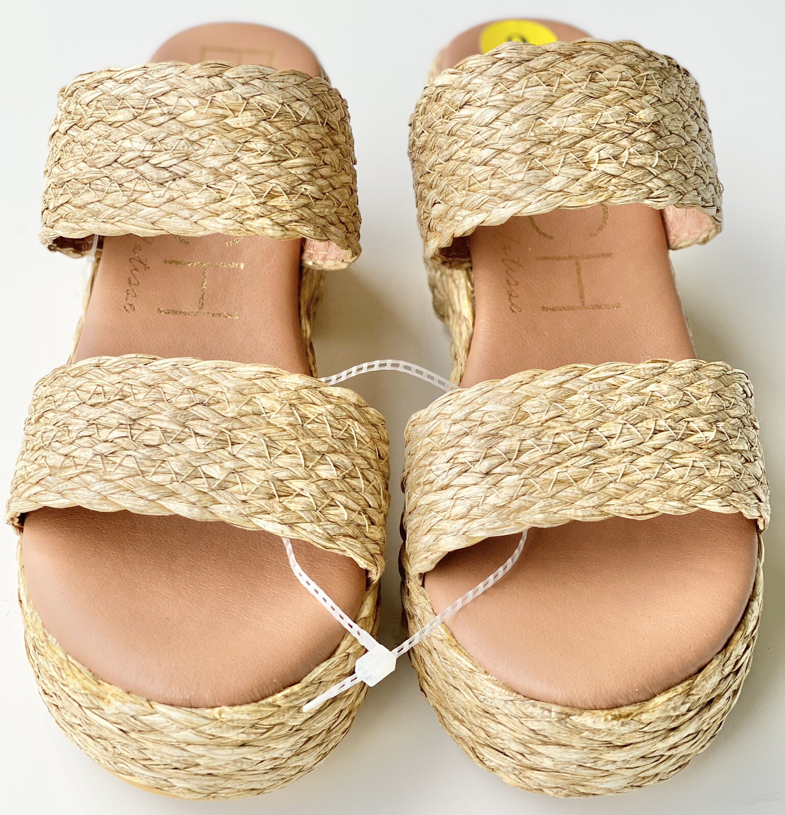 Beach By Matisse Sandal Women’s 9 Slide Platform Sandals Raffia Cruise Ocean Ave