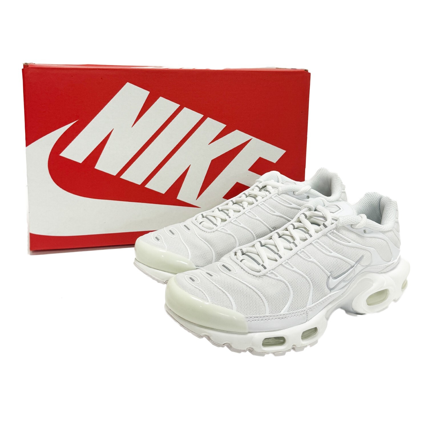 Nike Air Max Plus Shoes, Women’s DM2362-100 Low Top Sneakers, White Platinum