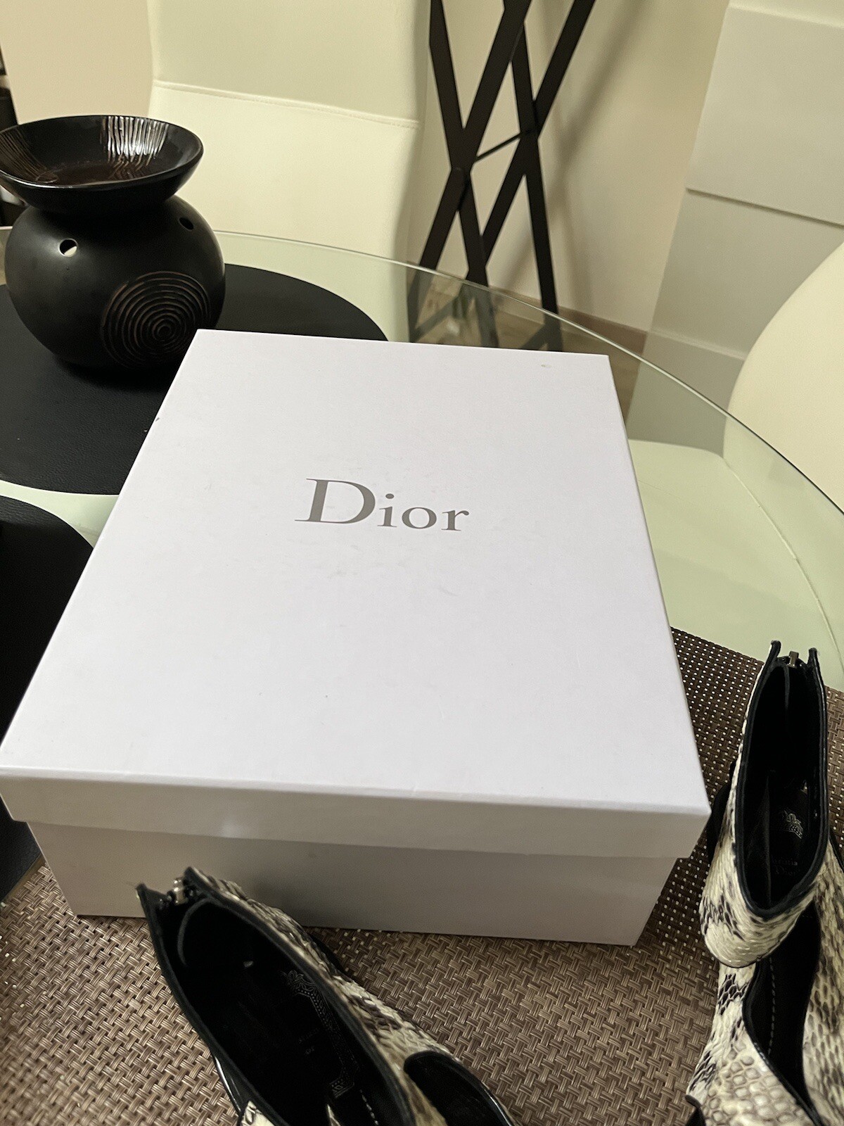 Christian Dior Gladiator Sandals Python Look
