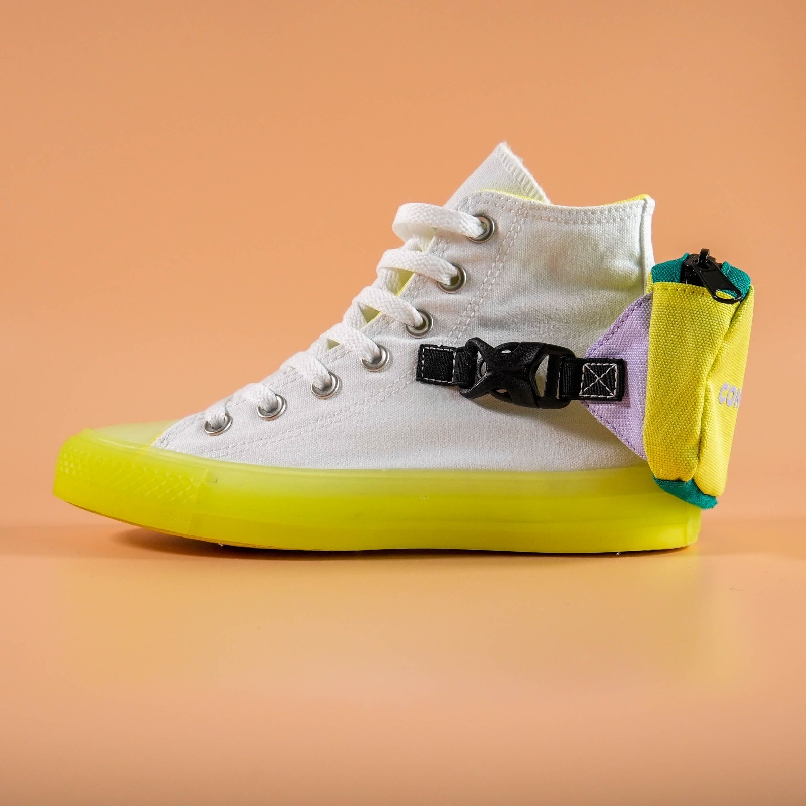 Converse Women’s Chuck Taylor 6 All Star High ‘Buckle Up – White Volt’ Size 6 US