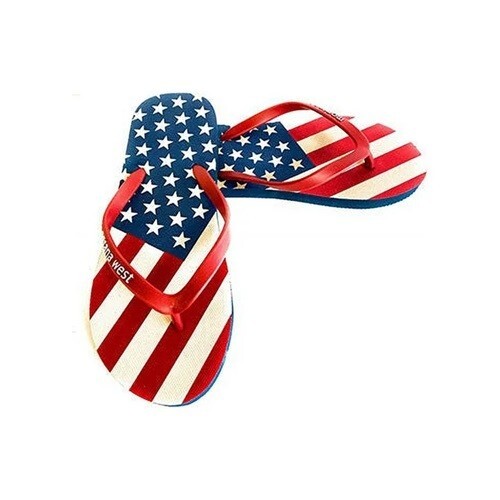 American Flag Patriotic Flip Flops Extra Large (11)