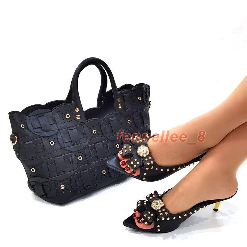 Shoes and Bag Set Sets Green Shoes with Matching Bags Royal Wedding Party