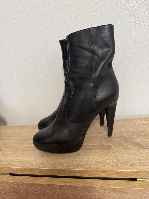 Women’s Sergio Rossi boots black leather 37 #NVF9