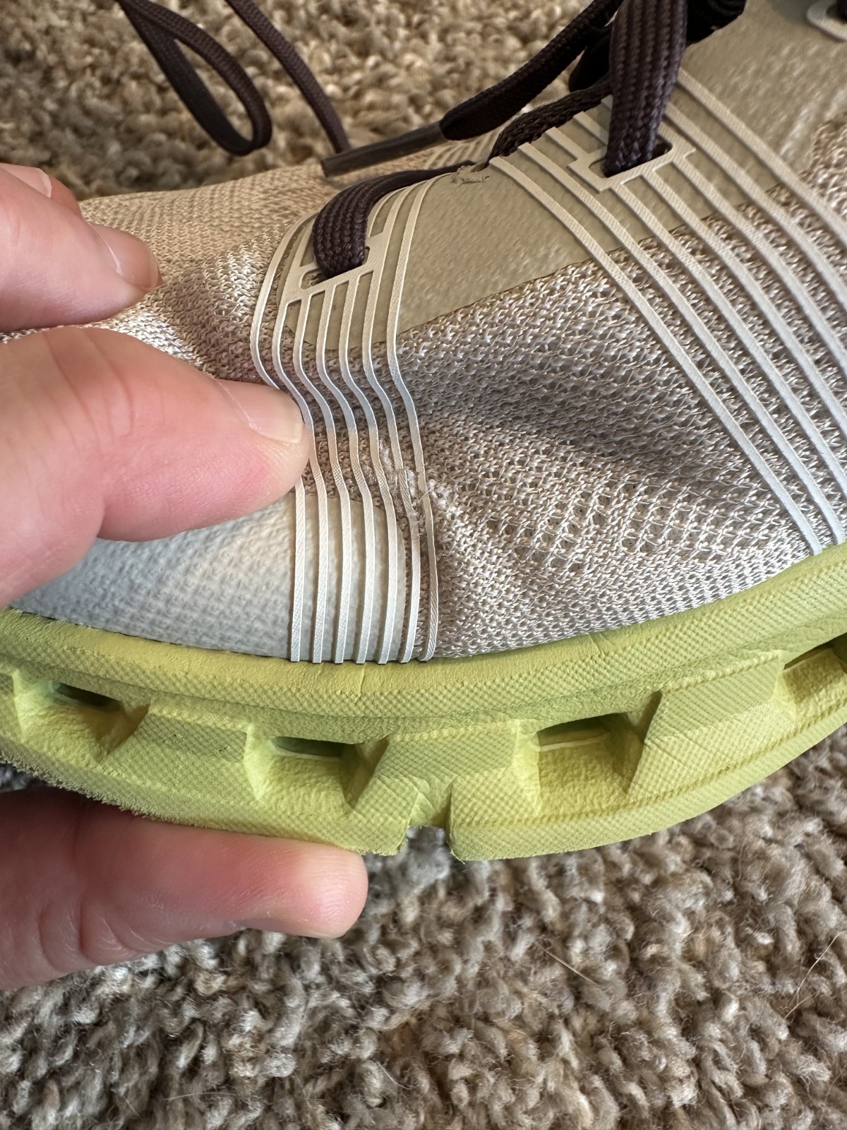 Size 9.5 – ON Cloudgo Sand Zest W