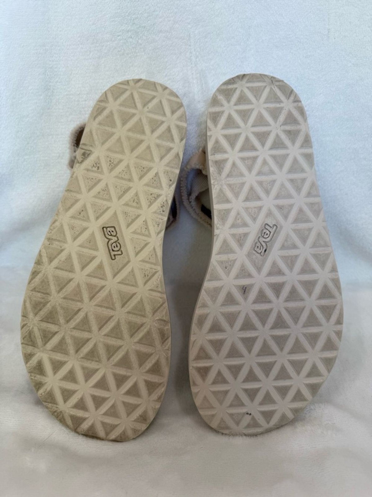 Teva Midform Universal Platform Sandals Women’s Size 9 Beige Canvas Comfort