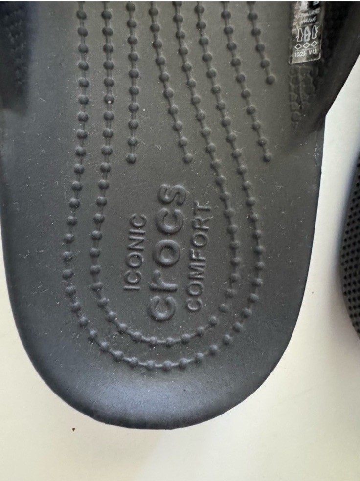 New Crocs Black Baya II Flip Flops Sandals Women’s size 6