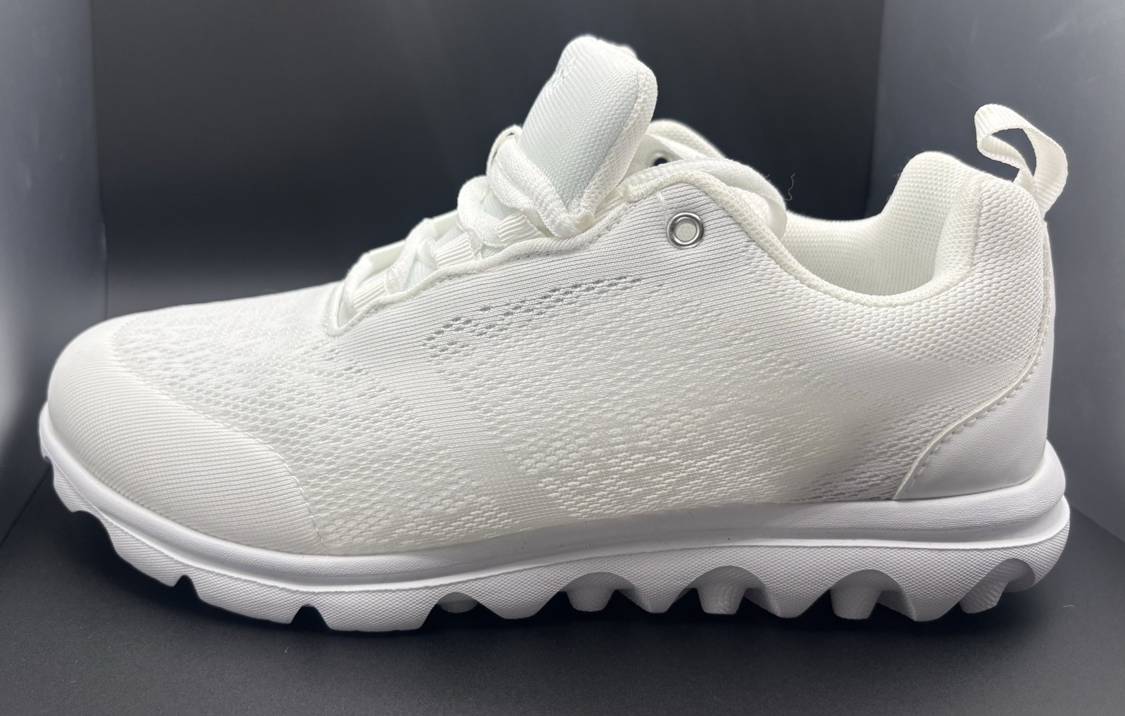 Propét W5102 Women’s White Mesh Comfort Breathable Athletic Walking Sneakers