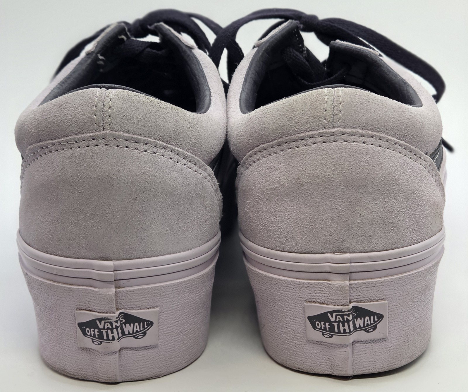 Old Skool Vans Platform Sneakers, Stackform Vans Lavender 9.5 US M. & 11 US W.