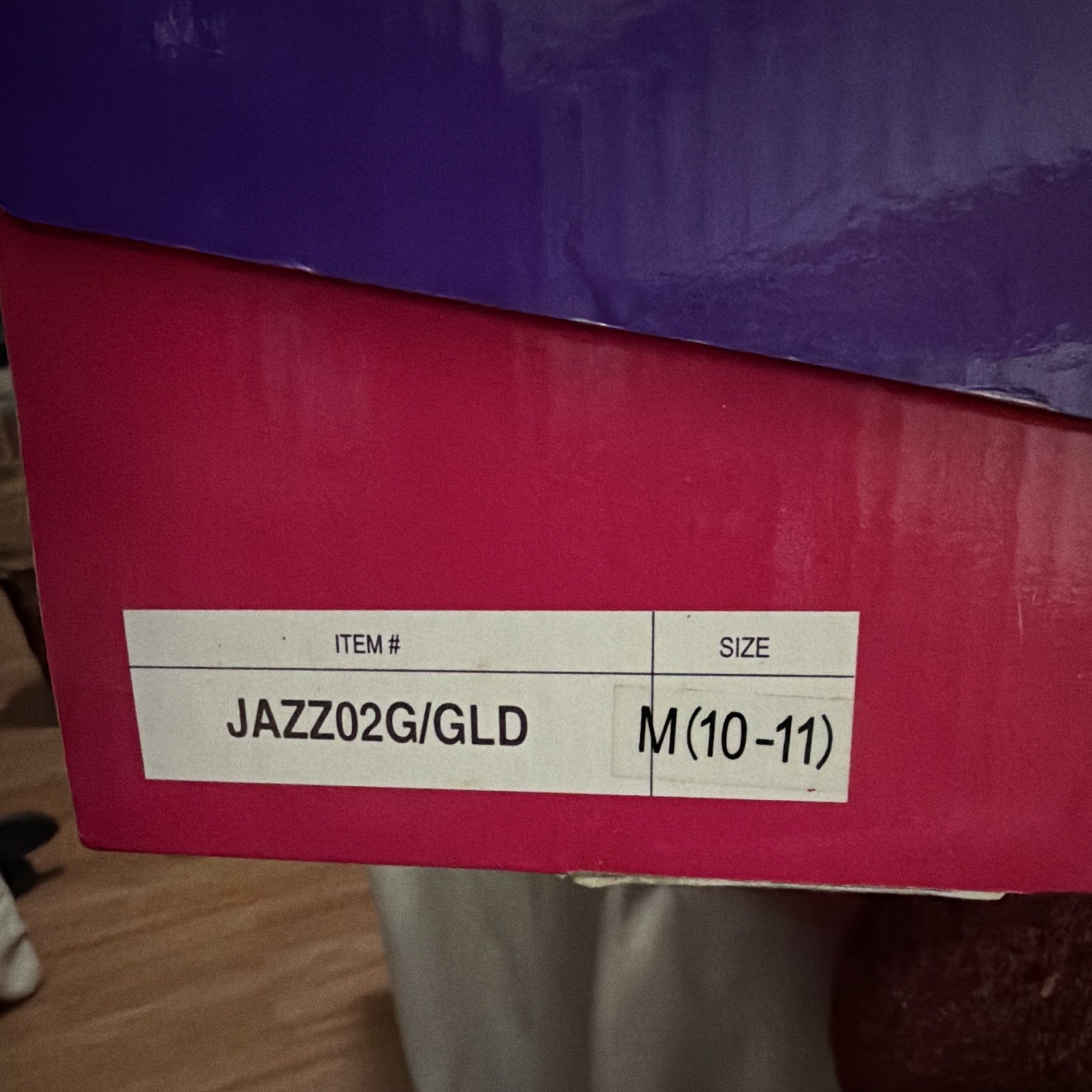 Pristine Boxed Funtasma Gold Glitter Chunky Oxford JAZZ-02G Men M Women 10 11